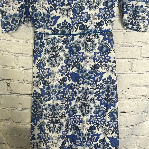 Anna Cate Floral Blue & White Maxi Dress Size X-Small Great Condition - Picture 12 of 15